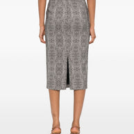 Elisabetta Franchi Midi Skirt - Black