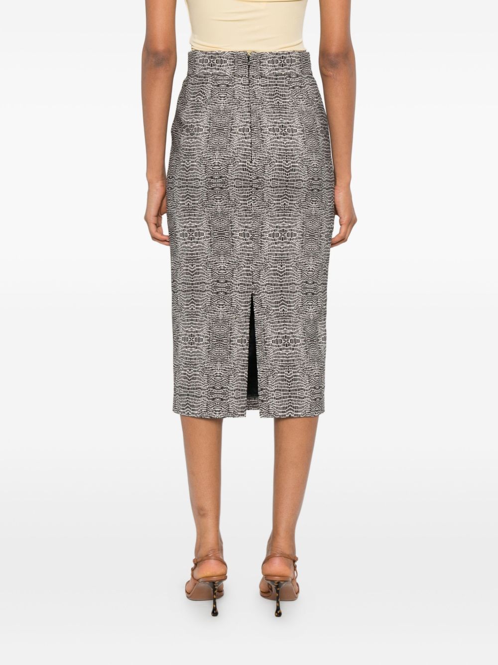 Elisabetta Franchi Midi Skirt - Black