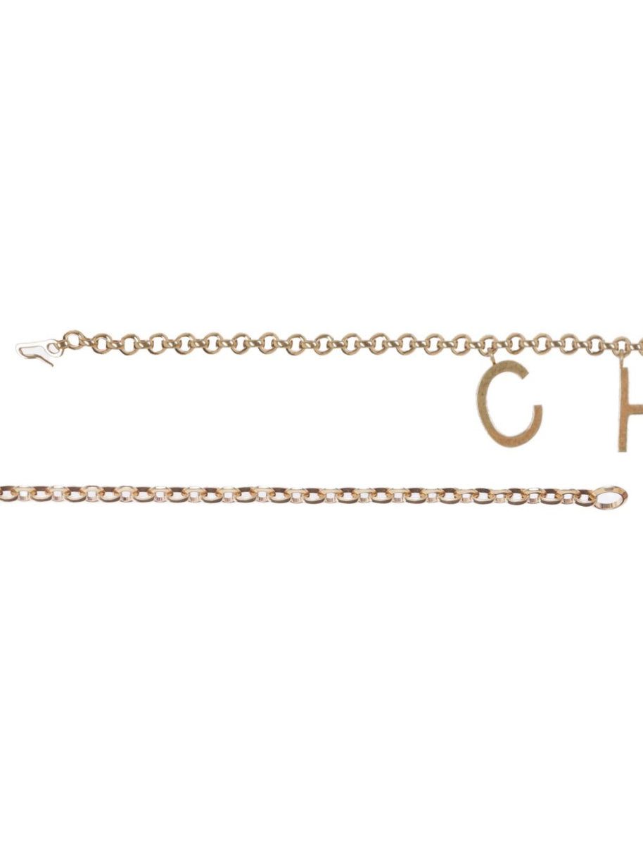 Chloé Letters Belt Golden
