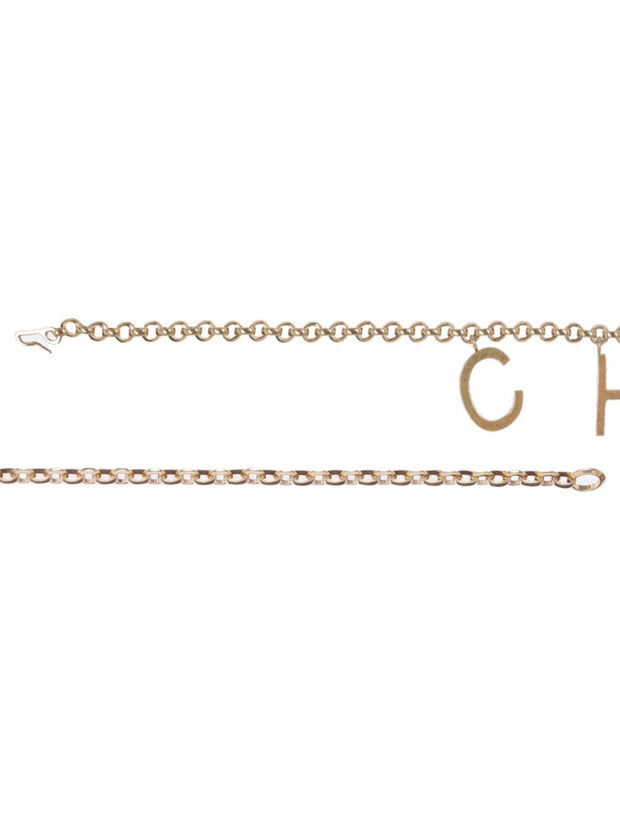Chloé Letters Belt Golden
