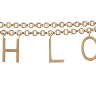 Chloé Letters Belt Golden