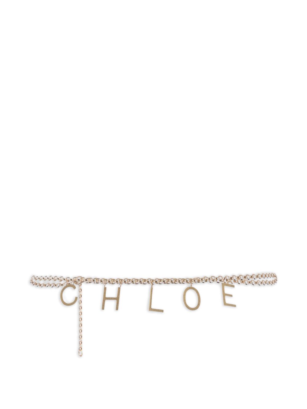Chloé Letters Belt Golden