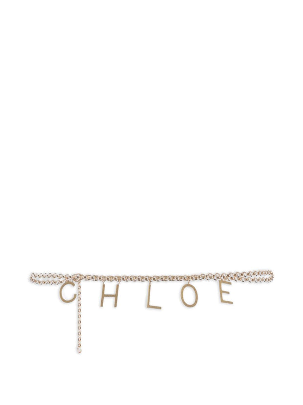 Chloé Letters Belt Golden
