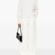 Elisabetta Franchi Wool High Neck Sweater - Cream