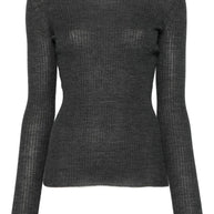 MRZ Wool Ribbed Sweater - Grey