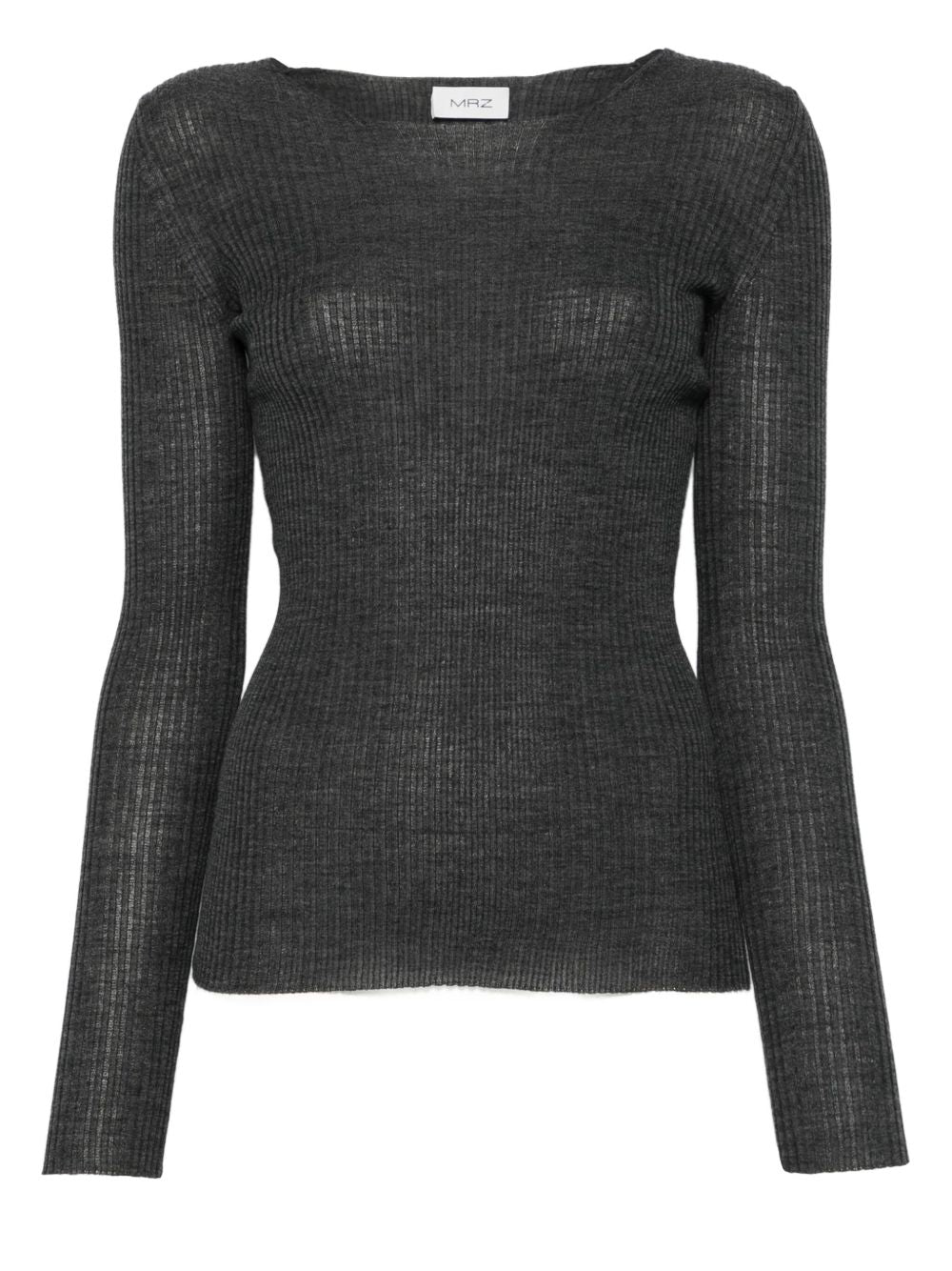 MRZ Wool Ribbed Sweater - Grey