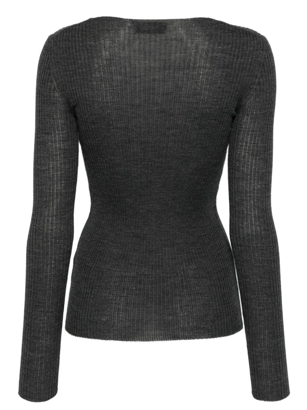 MRZ Wool Ribbed Sweater - Grey