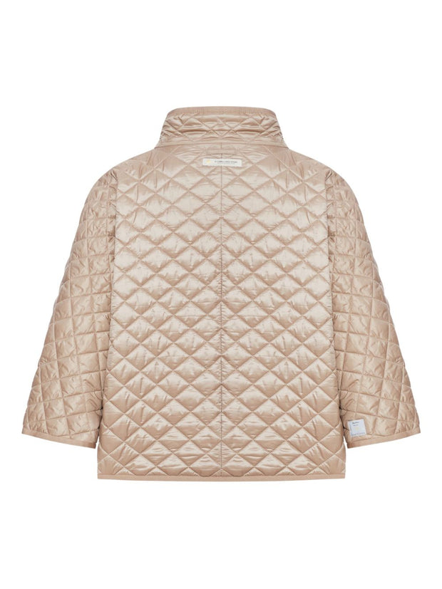 MAX MARA THE CUBE Quilted Nylon Cape - Grey