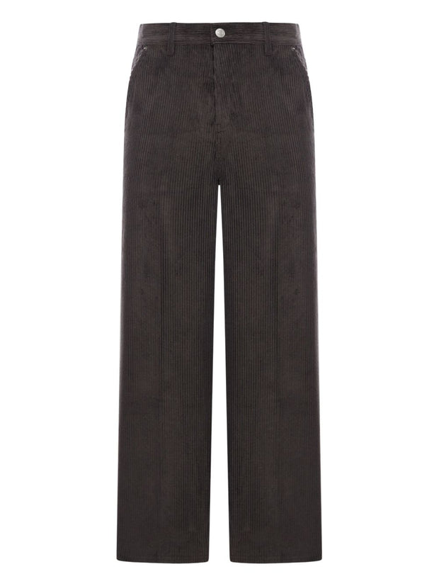 Ami Paris Cotton Trousers - Grey