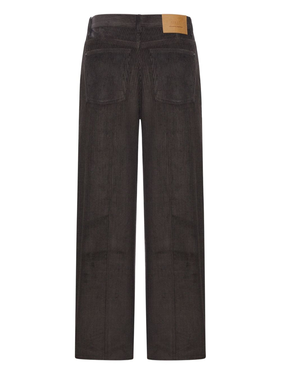 Ami Paris Cotton Trousers - Grey
