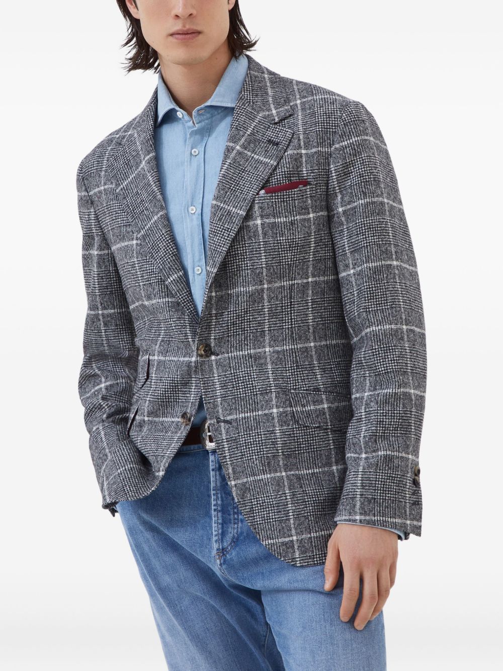 Brunello Cucinelli Wool Jacket - Blue