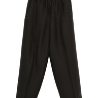 Ami Paris Wool Wide-leg Trousers - Grey