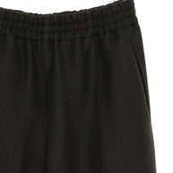 Ami Paris Wool Wide-leg Trousers - Grey