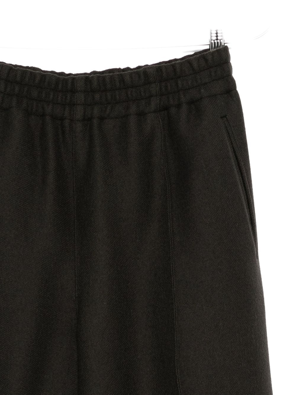 Ami Paris Wool Wide-leg Trousers - Grey