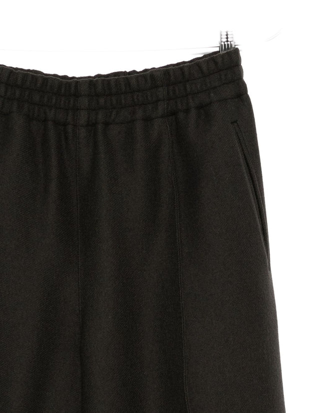 Ami Paris Wool Wide-leg Trousers - Grey