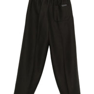 Ami Paris Wool Wide-leg Trousers - Grey