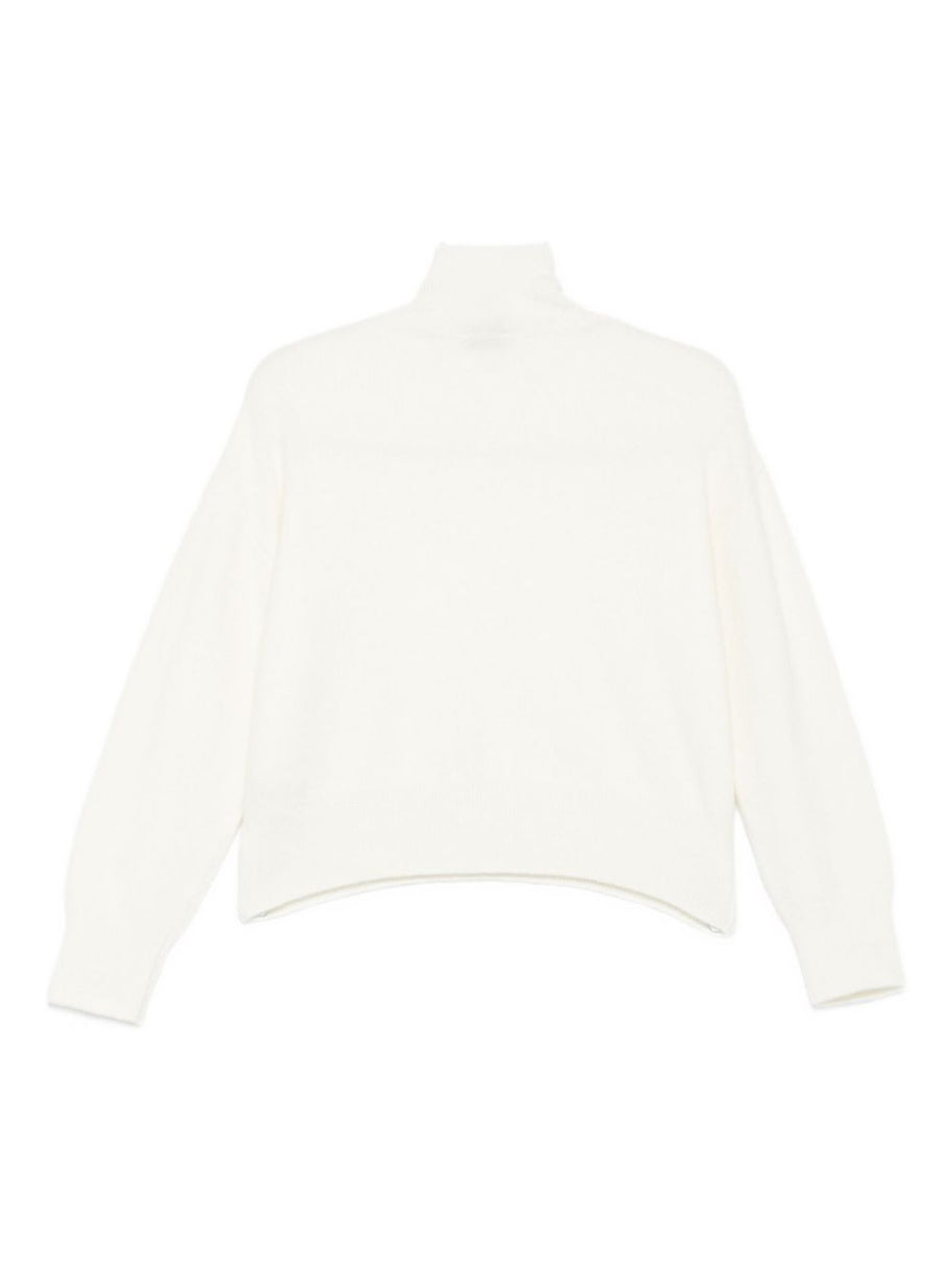 MRZ High Neck Sweater - White