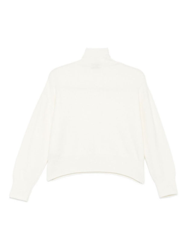 MRZ High Neck Sweater - White