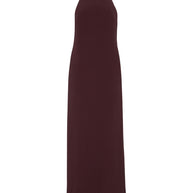 Brunello Cucinelli Silk Blend Maxi Dress - Bordeaux