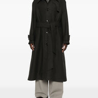 Ami Paris Wool Coat - Grey
