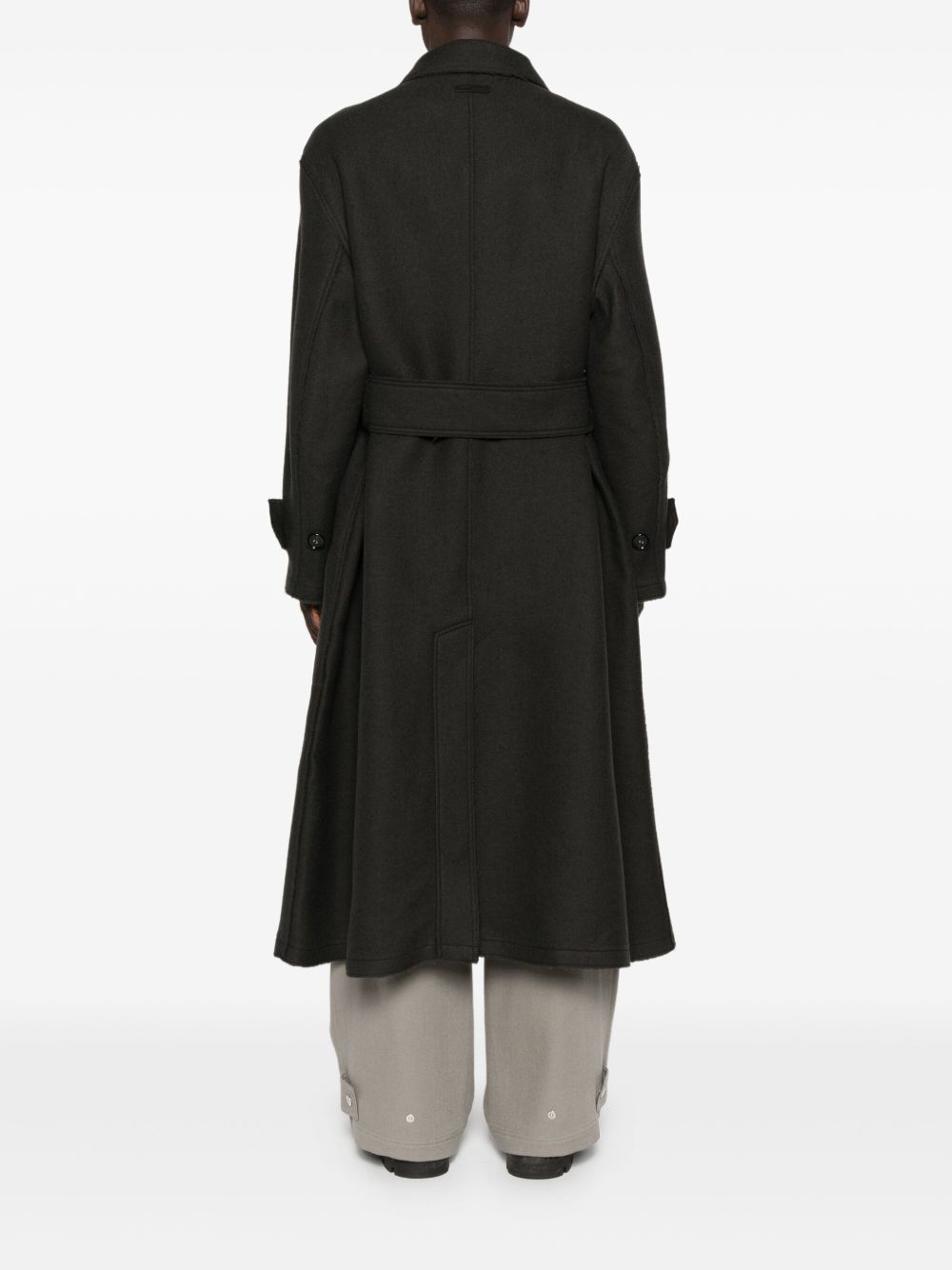 Ami Paris Wool Coat - Grey