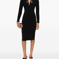 Elisabetta Franchi Midi Dress - Black