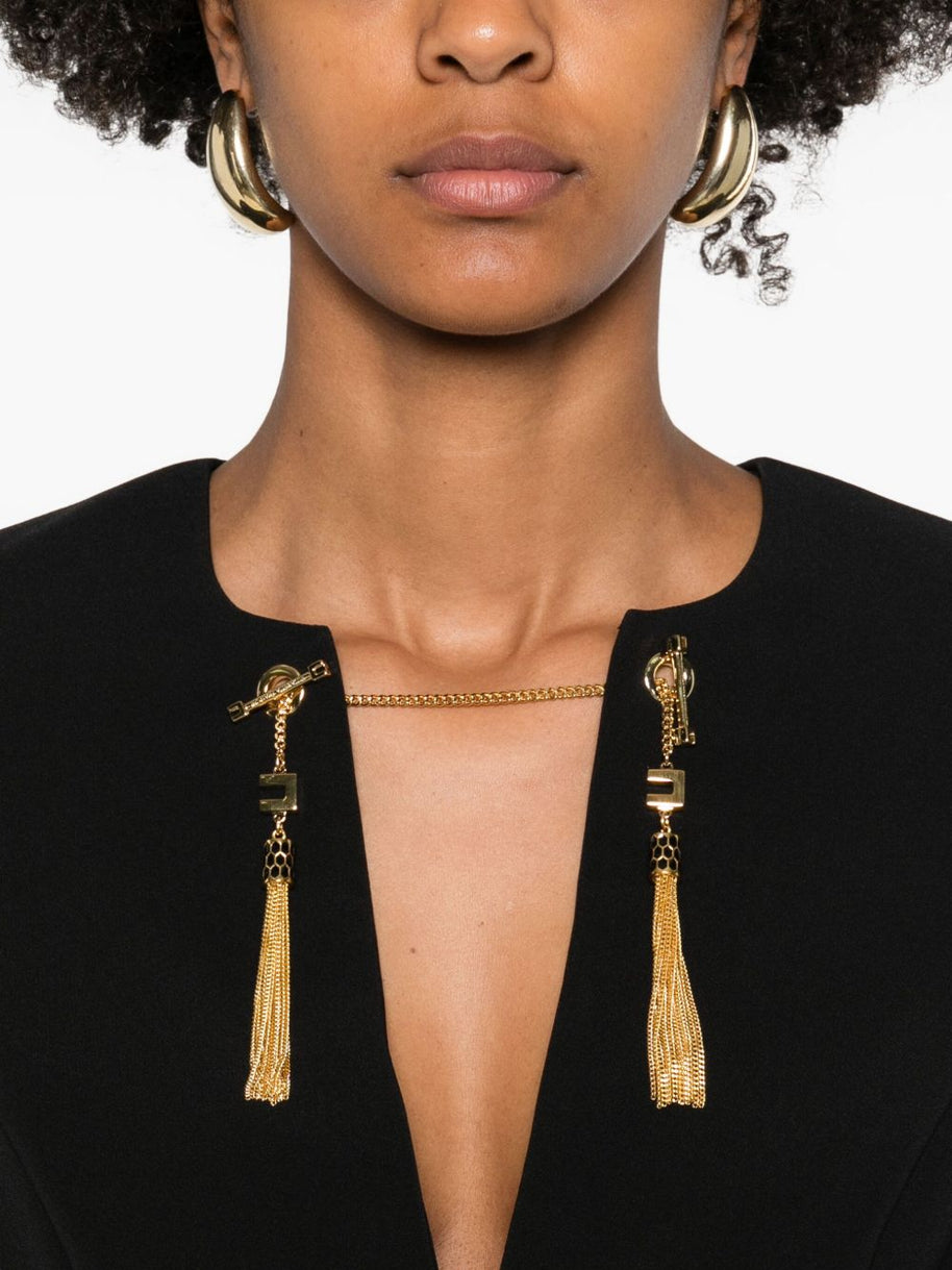 Elisabetta Franchi Midi Dress - Black