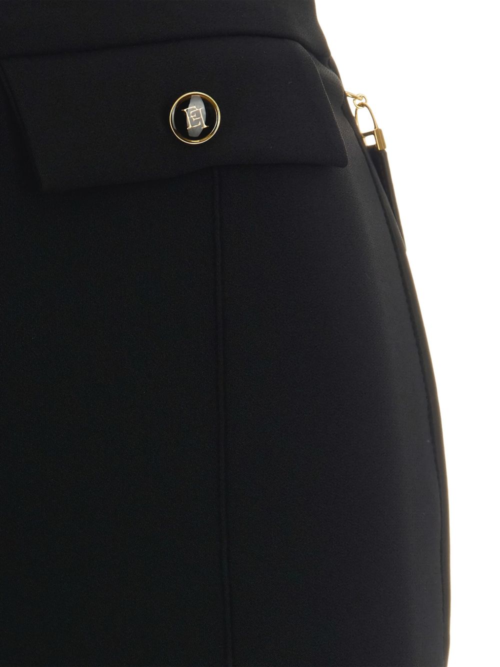 Elisabetta Franchi Flared Trousers Black