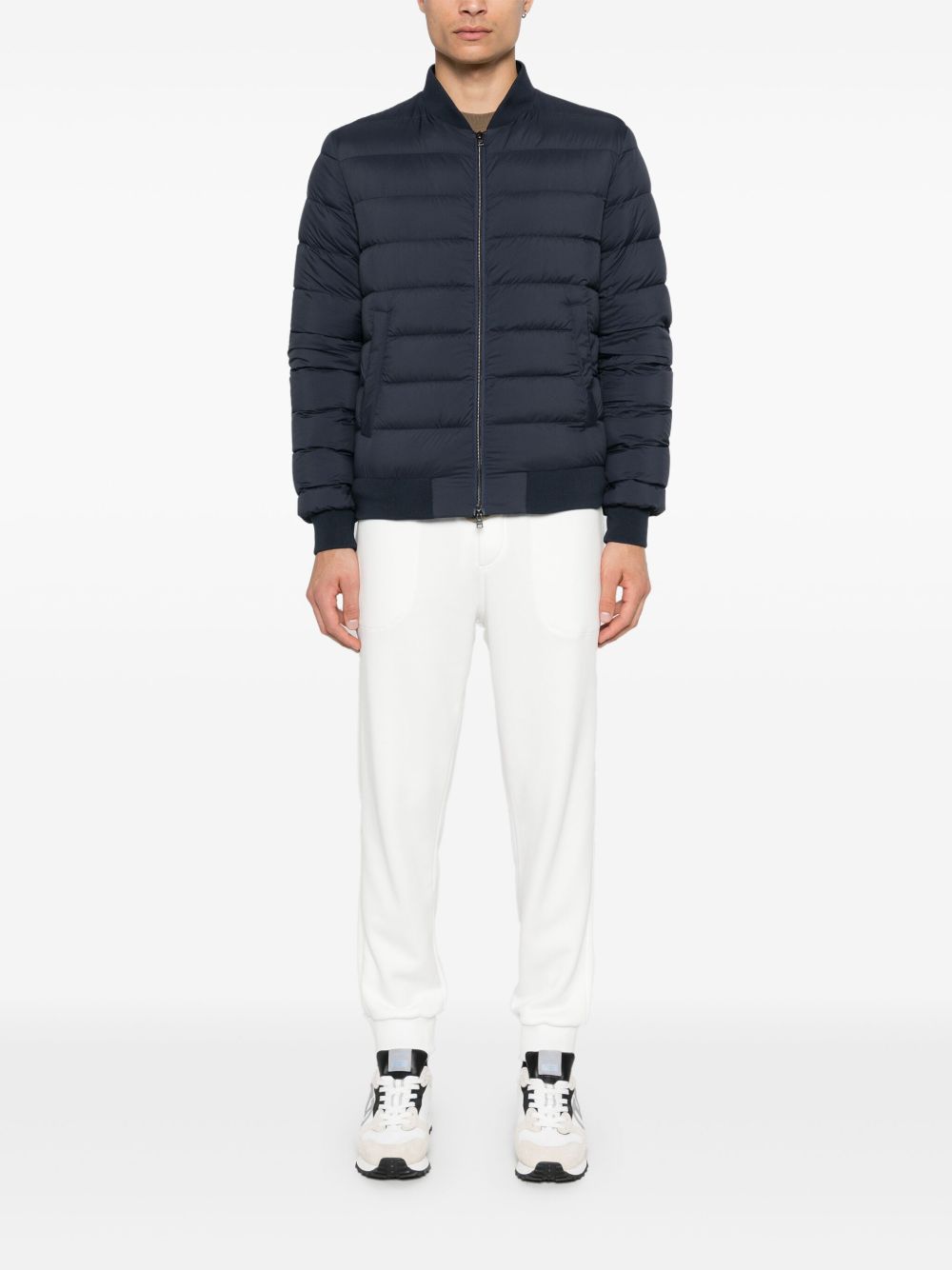 Herno L'Aviatore Short Down Jacket - Blue