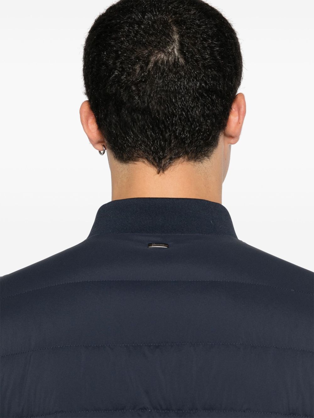 Herno L'Aviatore Short Down Jacket - Blue