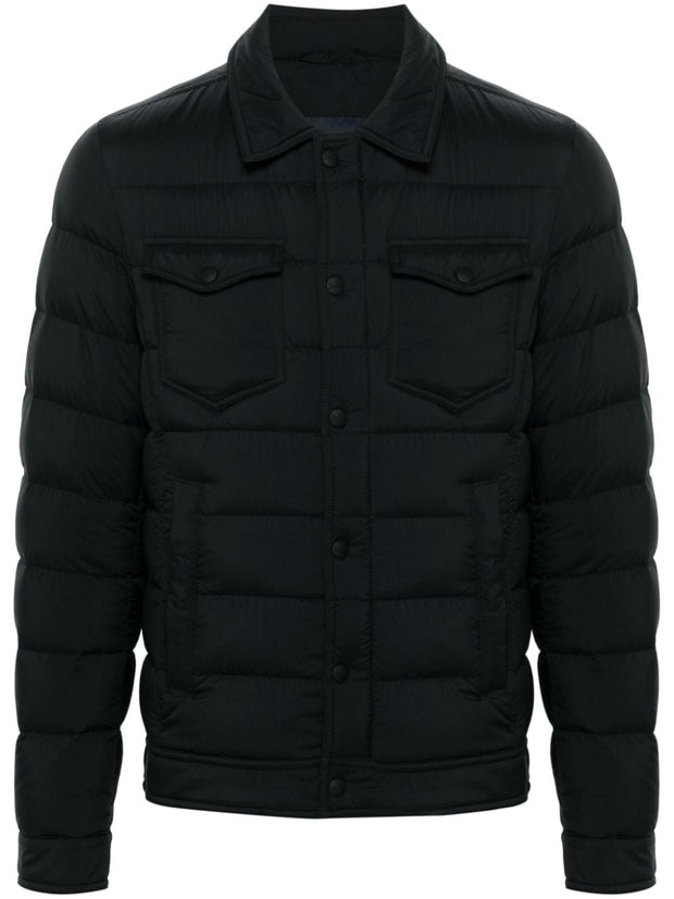 Herno La Denim Nylon Jacket Black