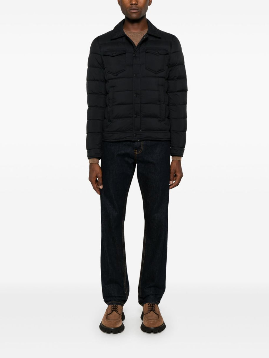 Herno La Denim Nylon Jacket Black