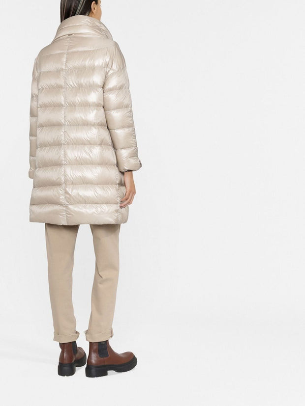 Herno Matilde Midi Down Jacket Powder