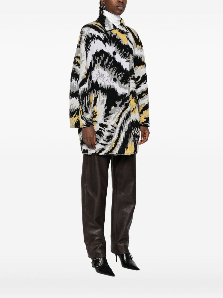 Missoni Wool Caban Coat - Black