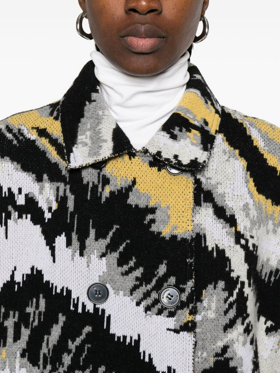 Missoni Wool Caban Coat - Black