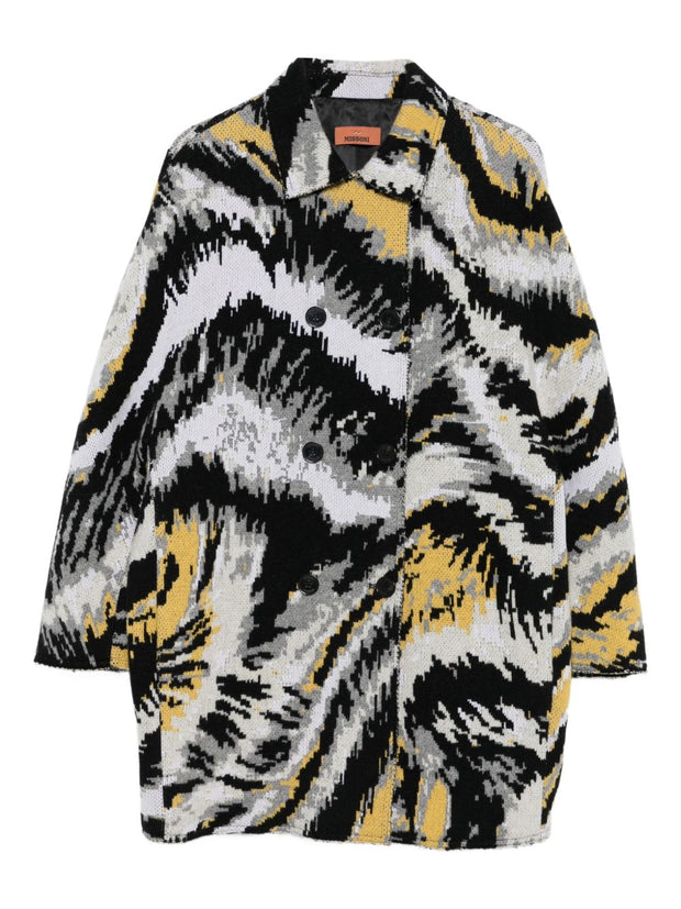 Missoni Wool Caban Coat - Black