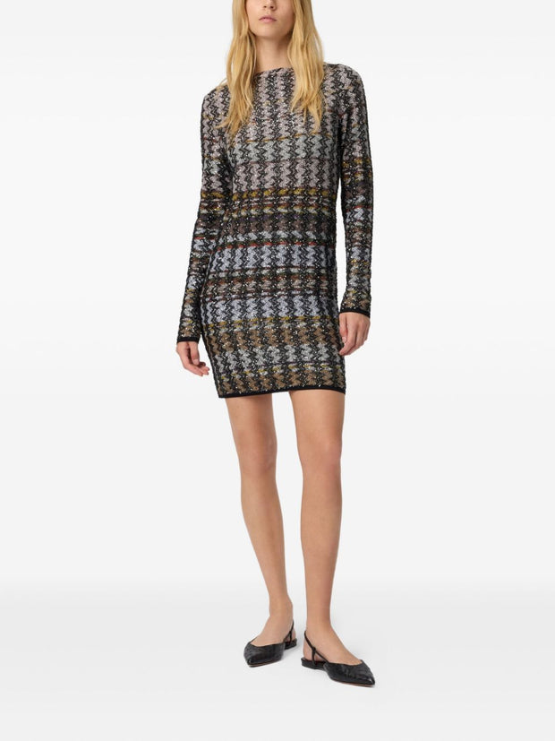 Missoni Sequin Embellished Knit Mini Dress