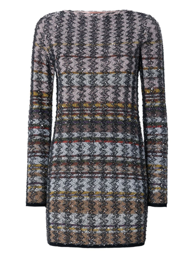 Missoni Sequin Embellished Knit Mini Dress
