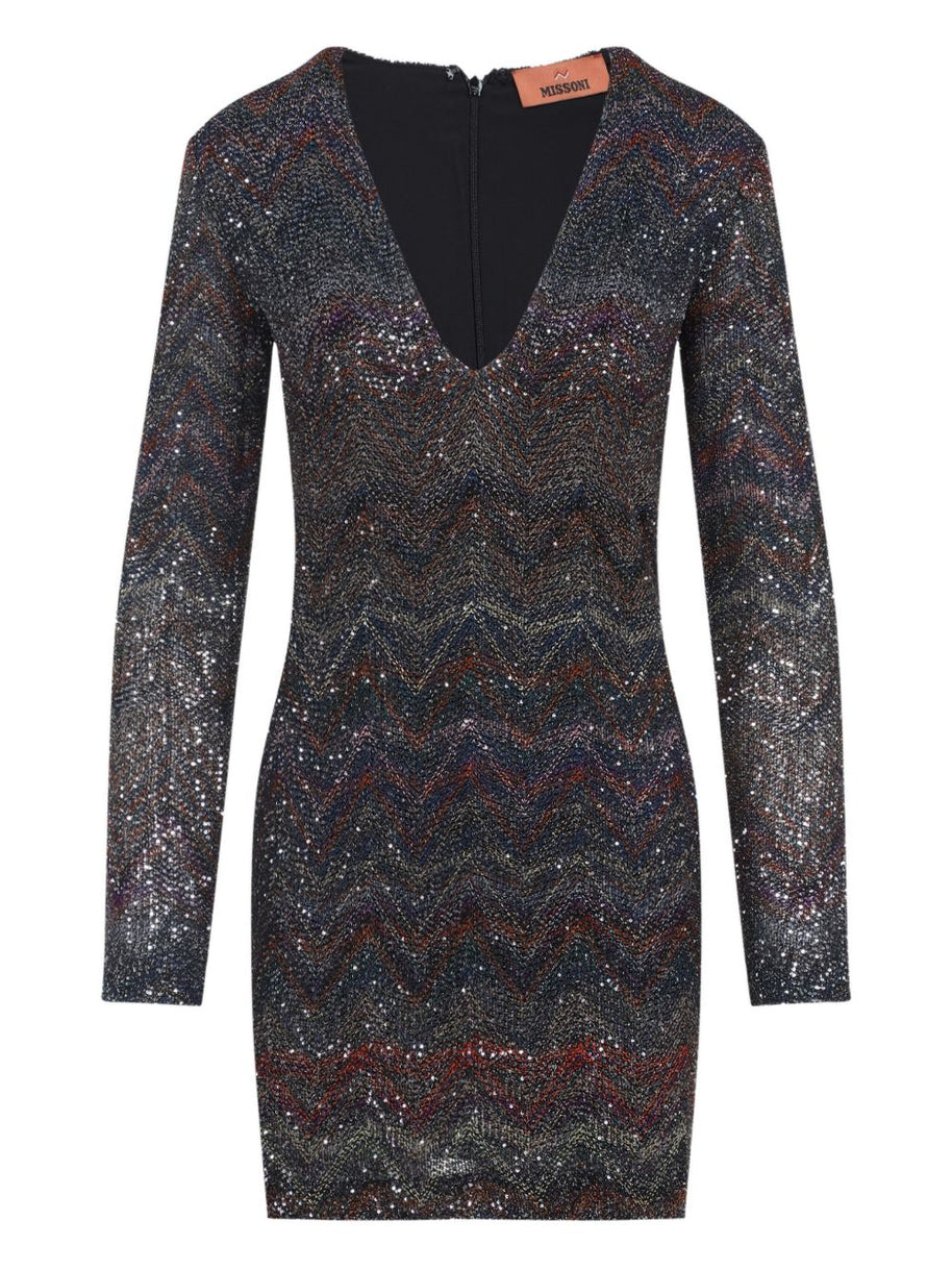 Missoni Sequin Embellished Knit Mini Dress