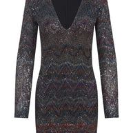 Missoni Sequin Embellished Knit Mini Dress