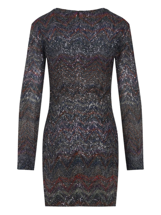 Missoni Sequin Embellished Knit Mini Dress