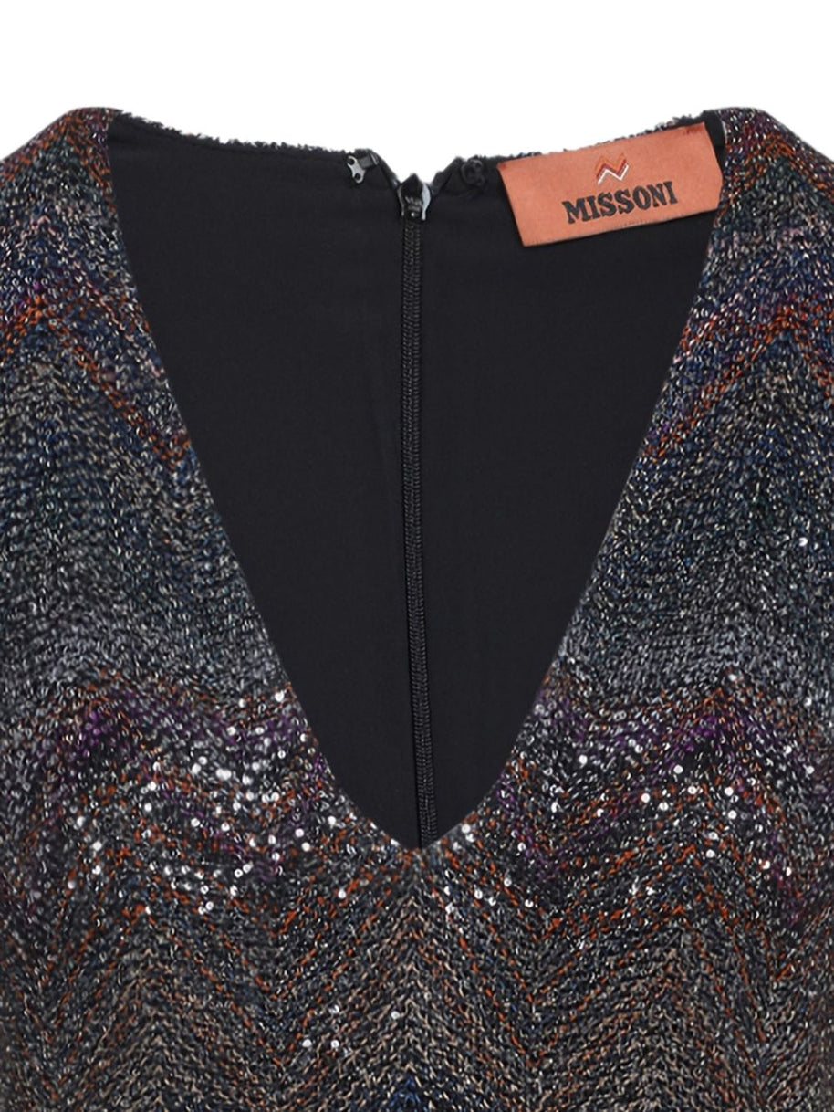 Missoni Sequin Embellished Knit Mini Dress