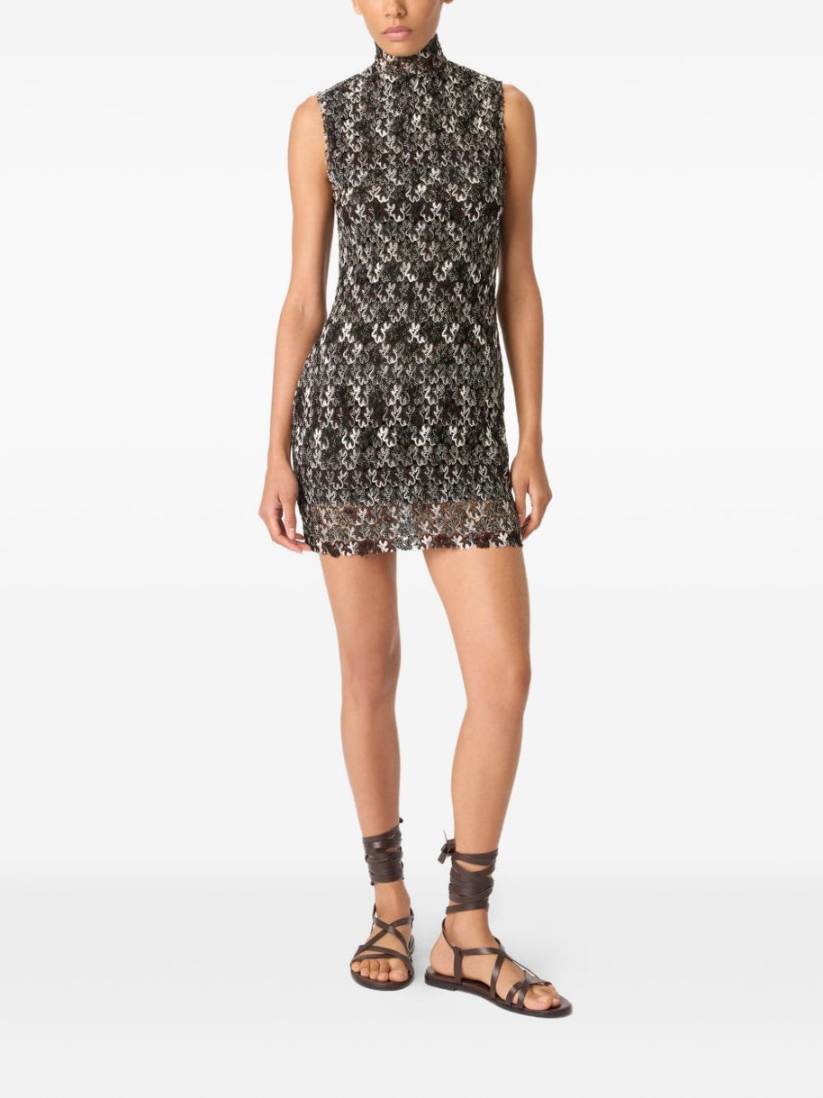 Missoni Sleeveless Floral Lace Short Dress