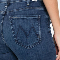 Mother The Hustler Roller Sneak Denim Jeans - Blue