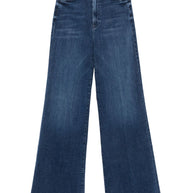 Mother The Hustler Roller Sneak Denim Jeans - Blue