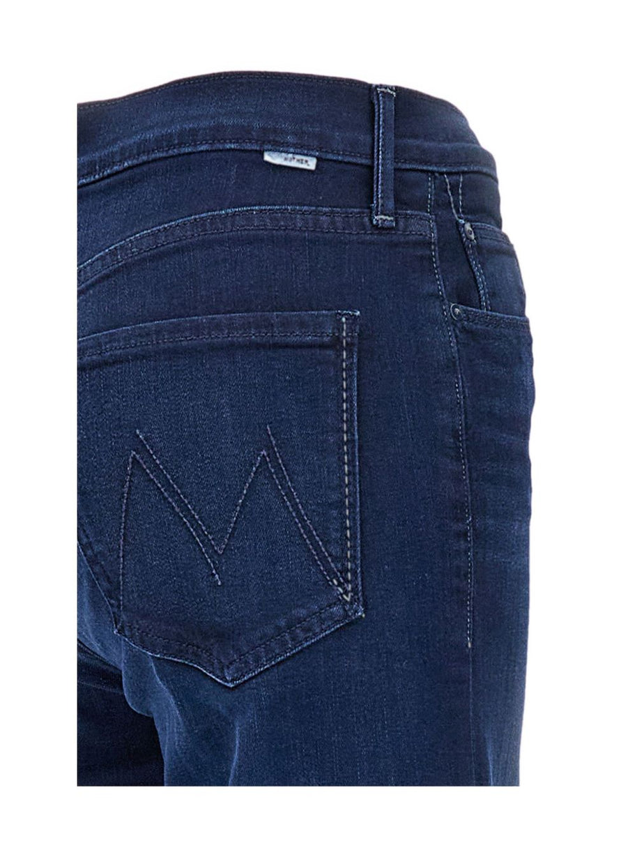 Mother The Twister Sneak Denim Jeans - Blue