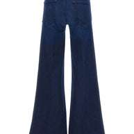 Mother The Twister Sneak Denim Jeans - Blue