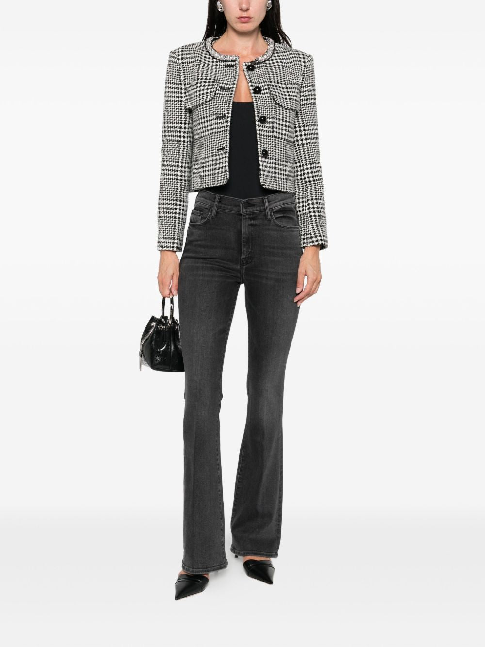 Mother The Weekender Denim Jeans - Grey