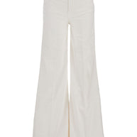 Mother The Twister Sneak Denim Jeans - White