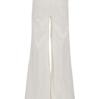 Mother The Twister Sneak Denim Jeans - White